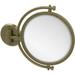 Allied Brass 8-inch Wall Mounted 4x Magnification Makeup Mirror Antique Brass