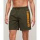 Superdry Men's Sport Graphic 17-inch Recycled Swim Shorts Khaki / Army Khaki - Size: S