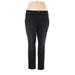 Simply Vera Vera Wang Jeans - Mid/Reg Rise: Black Bottoms - Women's Size 18 - Black Wash