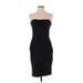 Ann Taylor Casual Dress - Sheath: Black Solid Dresses - Women's Size 4