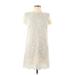 Zara Cocktail Dress - Shift: Ivory Dresses - Women's Size Small