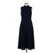 Mark + James by Badgley Mischka Casual Dress - A-Line Collared Sleeveless: Blue Solid Dresses - Women's Size 6