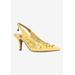 Wide Width Women's Vanani Pump by J. Renee in Patent Yellow (Size 8 1/2 W)