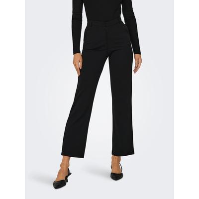 Anzughose JDY "JDYGEGGO STRAIGHT PANT JRS NOOS", Damen, Gr. L (40), Länge 32, schwarz, Web, Obermaterial: 95% Polyester, 5% Elasthan, unifarben, modisch, Hosen Image