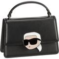 Karl Lagerfeld - Handtasche K/Ikonik 2.0 Leather Crossbody Lock Handtaschen Schwarz Damen