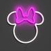 Disney Wall Decor | Disney Minnie Mouse Ears Yellowpop Led Neon Signs For Wall Decor New | Color: Pink/White | Size: Os