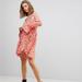 Free People Dresses | Free People Like You Best Printed Mini Dress | Color: Orange/White | Size: L