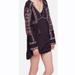 Free People Dresses | Free People All My Life Black Multicolor Embroidered Mini Dress Boho | Color: Black/Blue | Size: Xs