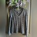 American Eagle Outfitters Sweaters | American Eagle Outfitters Loose Knit V-Neck Sweater Top Size Xs | Color: Gray | Size: Xs