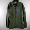 Columbia Jackets & Coats | Columbia Men's Size 4x Tall Full Zip Fleece Jacket Army Green Omni Heat Thermal | Color: Green | Size: 4xlt