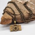 Anthropologie Jewelry | Anthro Necklace "Antique Gold Bronze Vintage Style Photo Camera | Color: Gold/Silver | Size: Os