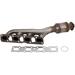 2012-2015 Nissan NV3500 Front Left Exhaust Manifold with Integrated Catalytic Converter - TRQ