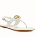 Tory Burch Shoes | Claire Flat Thong Sandal In Ivory Vendor: Tory Burch | Color: White | Size: 6