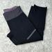 Lululemon Athletica Pants & Jumpsuits | Lululemon Capri Leggings Workout Gear Sporty | Color: Black/Gray | Size: 4