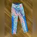 Lilly Pulitzer Pants & Jumpsuits | Lily Pulitzer Luxletic Cropped Yoga Pants | Color: Blue/Pink | Size: S