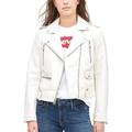 Levi's Jackets & Coats | Levi's Women's Size Medium White Faux-Leather Asymmetrical Zip Moto Jacket Nwt | Color: White | Size: M