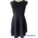 Anthropologie Dresses | Anthropologie X Elodie Black Fit And Flare Dress | Color: Black | Size: Xl