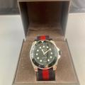 Gucci Other | Gucci Dive Xl 45 Mm Case Red And Navy Strap Men’ S Watch. New | Color: Red | Size: Os