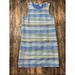 Anthropologie Dresses | Anthropologie Akemi + Kin Tweed Shift Dress Sleeveless Blue Striped Sz 4 | Color: Blue | Size: 4