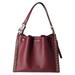 Michael Kors Bags | Michael Kors Mina Large Chain Shoulder Bag Hobo Tote Dark Cherry Pebbled Leather | Color: Red | Size: Os