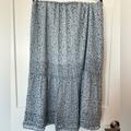 Madewell Skirts | Madewell Floral Tiered Skirt | Color: Blue | Size: Xxl