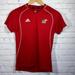 Adidas Tops | Adidas Women’s Ku Jayhawks Clima-Cool Athletic Short Sleeve Top Sz Xs Multicolor | Color: Gold/Red | Size: Xs