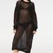 Zara Dresses | Nwt Black Mesh Knit Dress, Xs | Color: Black | Size: Xs