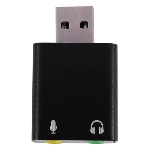 7,1-Kanal Aluminium legierung USB-Soundkarte Computer externe Soundkarte USB 7,1 Soundkarte analoge Soundkarte