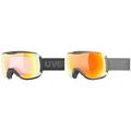 uvex downhill 2100 V Skibrille für Damen und Herren selbsttönend beschlagfrei black matt/vario & downhill 2100 CV Skibrille für Damen und Herren konstraststeigernd rhino/orange-orange one size