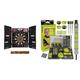 UItrasport elektronisches Dartboard mit Türen & Winmau MvG Dart Steeltip Geschenkset - 50-teiliges Dartset mit 4 Sätzen Dartschäften, 4 Sätzen Flüge und Zubehör