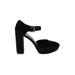 MICHAEL Michael Kors Heels: Black Print Shoes - Women's Size 10 - Round Toe