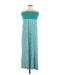 Forever 21 Casual Dress - Midi Strapless Strapless: Teal Dresses - Women's Size Medium