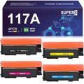 LEMERO SUPERX Toner Compatible with HP 117A for HP Color Laser 179fwg Toner for Color Laser 178nwg 178nw 178 179fnw 179 150nw W2070A W2071A W2072A W2073A