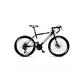 TABKER Road Bike Road Bike Mountain Double Disc Brakes Shock Absorber Variable Speed Man and Women Students Bicycle (Color : Schwarz)