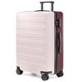 NINETYGO Carry on Luggage, Hardshell Spinner Suitcase for 3-5 Days Travel, Spinner Wheels, TSA Approved, 22 X 14 X 9 Airline Approved (Carry-on 20-Inch, Rhine Collection), Red Pink, Checked 26-Inch,