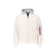 Bomberjacke ALPHA INDUSTRIES "ALPHA Men - Bomber & Flight Jackets MA-1 TT Hood" Gr. XL, weiß (jet stream white) Herren Jacken Übergangsjacken