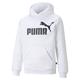 Hoodie PUMA "Essentials mit großem Logo Jungen" Gr. 128, weiß (white) Kinder Sweatshirts