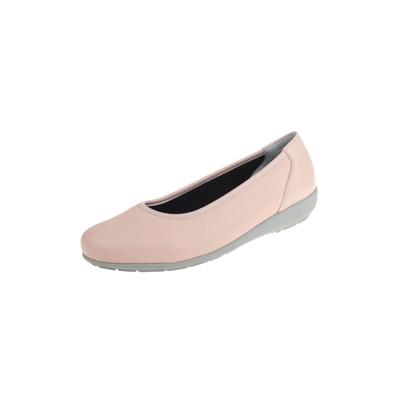 Ballerina NATURAL FEET "Johanna", Damen, Gr. 38, rosa, Leder, elegant, Schuhe Ballerina, mit Komfortweite