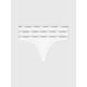 Tanga CALVIN KLEIN UNDERWEAR "3 PACK THONG (LOW-RISE)" Gr. M (38), 3 St., weiß (white, white, white) Damen Unterhosen String Tangas