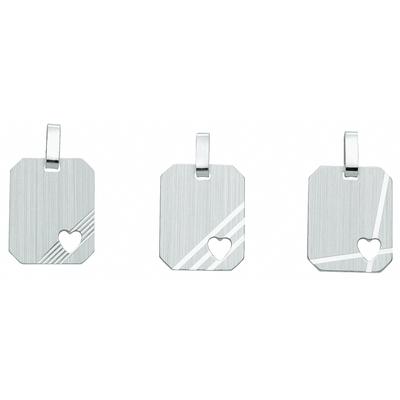 Kette ohne Anhänger ADELIA´S "925 Silber Gravurplatte Anhänger", silber, Halsketten, Damen, Silber 925 (Sterlingsilber), Schmuckset - Set mit Halskette Image