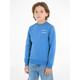 Sweatshirt TOMMY HILFIGER "TH LOGO SWEATSHIRT" Gr. 10 (140), blau (blue spell) Jungen Sweatshirts