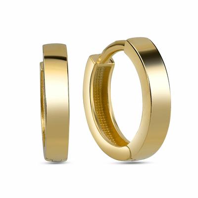 Paar Creolen DKENIZ "925/- Sterling Silber vergoldet Klassik", gold, Ohrringe, Damen, ONE-SIZE, Silber 925 (Sterlingsilber) Image