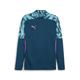 Sweatshirt PUMA "individualFINAL Quarter-Zip Fußball-Top Herren" Gr. XXL, blau (ocean tropic bright aqua blue) Herren Sweatshirts