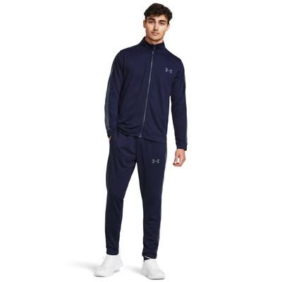 Trainingsanzug UNDER ARMOUR "UA EMEA TRACK SUIT", Herren, Gr. XL, blau, Obermaterial: 100% Polyester, sportlich, schmal, Sportanzüge Image