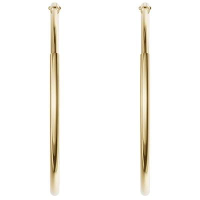 Paar Creolen FIRETTI "Schmuck Geschenk Silber 925 1,5 mm breit" Gr. 20, gold (gelbgoldfarben), Ohrringe, Damen, 20, Silber 925 (Sterlingsilber), Made in Germany Image