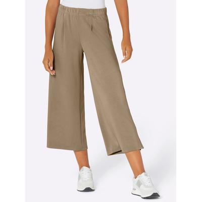 Culotte CREATION L, Damen, Gr. 38, Normalgrößen, braun (schlamm), 50% Modal, 44% Polyester, 6% Elasthan, unifarben, 7/8-Länge, Hosen Image
