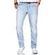 Slim-fit-Jeans ALESSANDRO SALVARINI "ASCatania" Gr. W30 L32, Länge 32, blau (as, 161, hellblau used) Herren Jeans Slim Fit