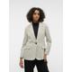 Longblazer VERO MODA "VMRITA LS LOOSE BLAZER NOOS" Gr. S (36), beige (silver lining) Damen Blazer