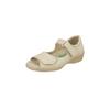 Sandale NATURAL FEET "Tunis", Damen, Gr. 35, beige, Leder, casual, Schuhe, mit stoßdämpfender PU-Laufsohle