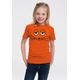 T-Shirt LOGOSHIRT "Die Maus - Gesicht" Gr. 164, orange Mädchen Shirts T-Shirts mit coolem Print